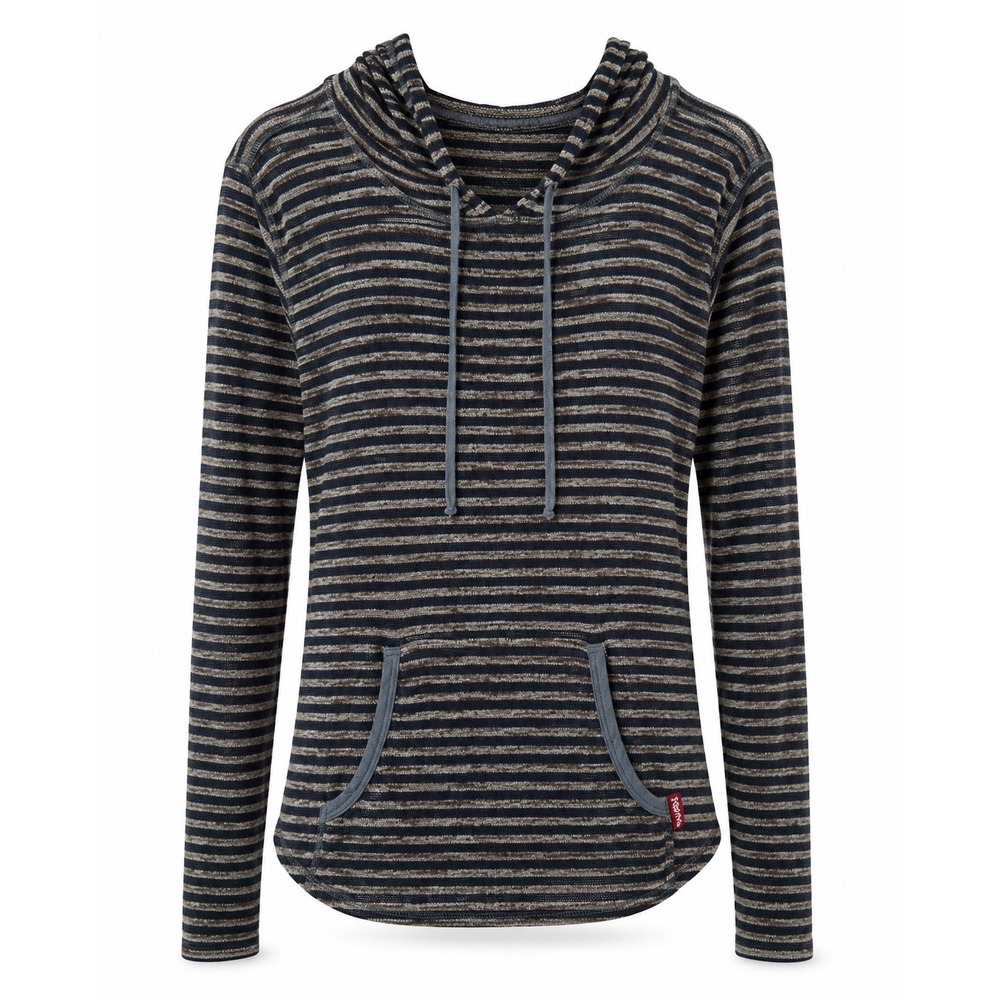 Hard Tail Size XS Knit Hoodie Sweater Long Sleeve Striped Lightweight Women's